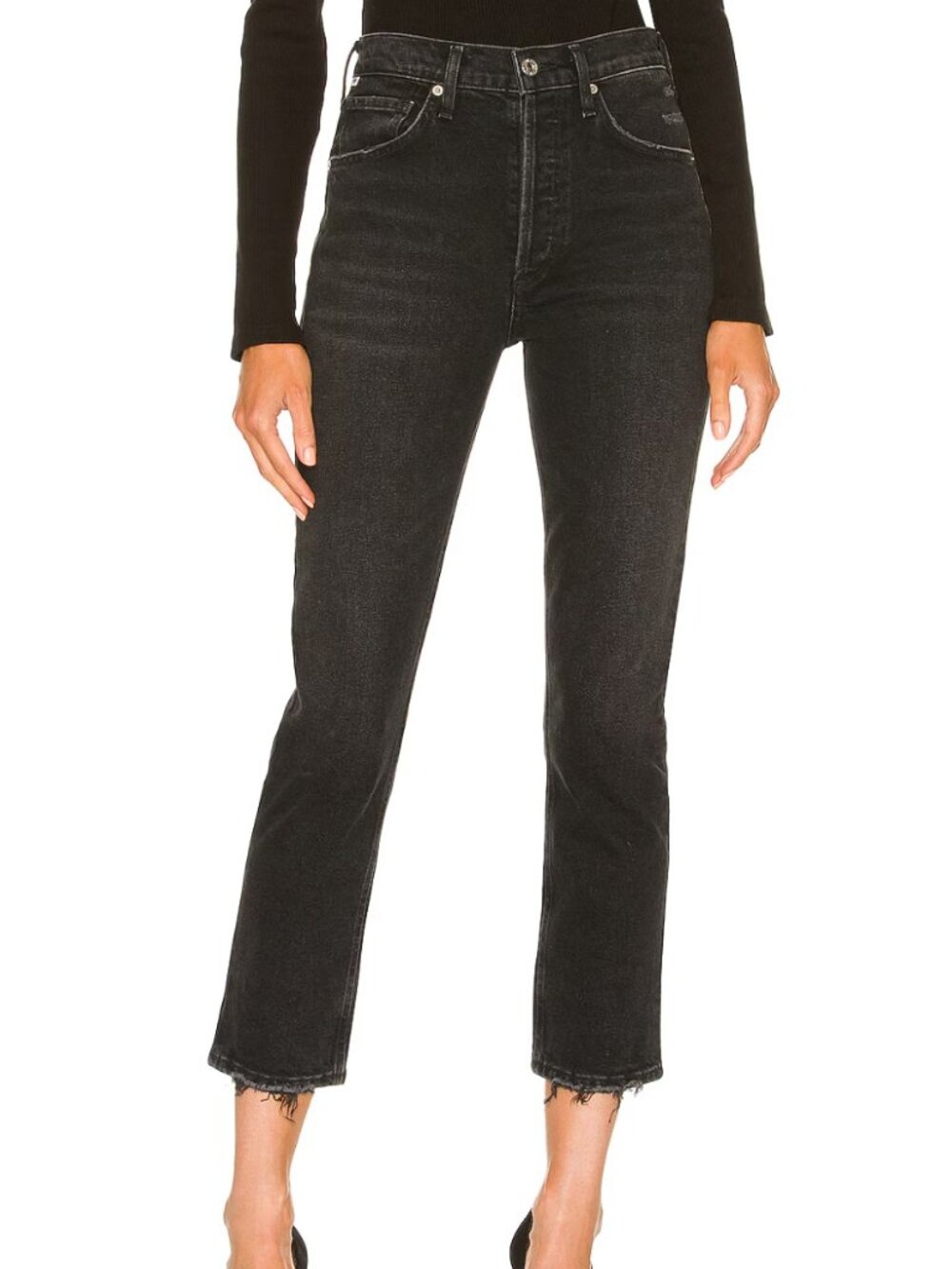 Citizens of Humanity Jolene High Rise Vintage Slim in Stormy Sz 27